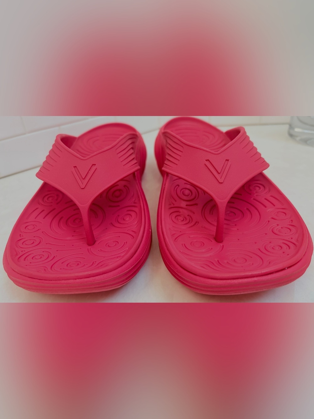 Vionic Tide RX Recovery Flip Flop Sandals Vibrant Pink Women’s Size 11 EUC - Picture 11 of 13